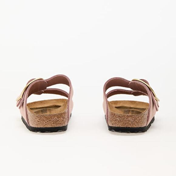 Birkenstock Arizona Big Buckle Soft Pink Nubuck Leather Sandals Women’s 7 NEW - Picture 2 of 15